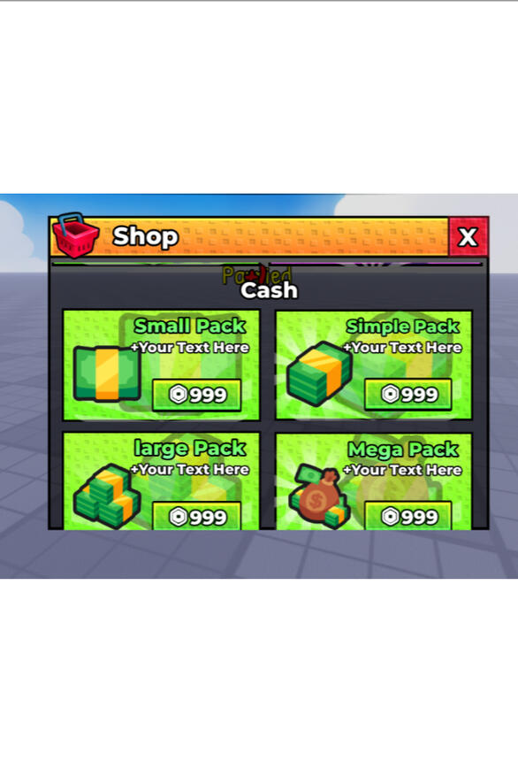 Shop gui