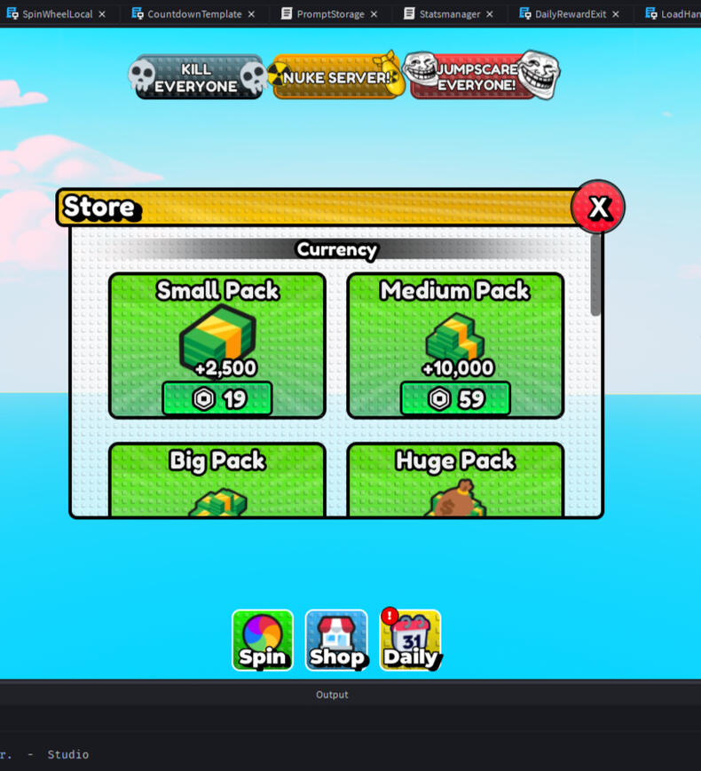 Store gui